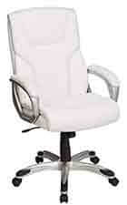 AmazonBasics-High-Back,-Leather-Executive,-Swivel,-Adjustable-Office-Desk-Chair-with-Casters,-White AmazonBasics-High-Back,-Leather-Executive,-Swivel,-Adjustable-Office-Desk-Chair-with-Casters,-White