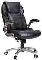 AmazonCommercial-Ergonomic-High-Back-Bonded-Leather-Executive-Chair-with-Flip-Up-Arms-and-Lumbar-Support,-Black AmazonCommercial-Ergonomic-High-Back-Bonded-Leather-Executive-Chair-with-Flip-Up-Arms-and-Lumbar-Support,-Black