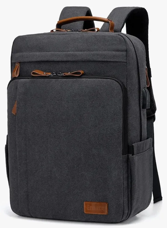 Best-Waterproof-Laptop-Backpack-For-Travel-Estarer-Canvas-Laptop-Backpack