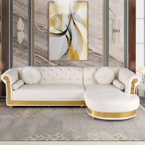 116.1-inch-Modern-L-Shaped-White-Corner-Sectional-Sofa-Loveseat-with-Chaise