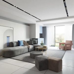 136-inch-L-Shaped-Sectional-Corner-Modern-Modular-Sofa-with-Pillows-in-Gray