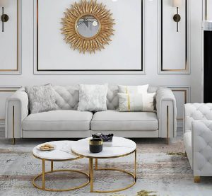 86.6-Modern-Velvet-Upholstered-Sofa-2-Seater-Sofa-White-Tufted-Sofa